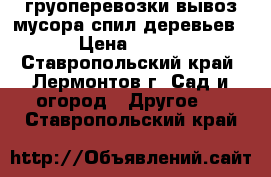 груоперевозки вывоз мусора спил деревьев › Цена ­ 500 - Ставропольский край, Лермонтов г. Сад и огород » Другое   . Ставропольский край